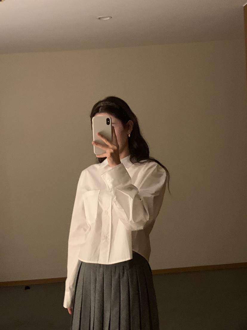 BLEECKER韓國直郵㊣女士新品熱賣時尚25秋冬職業襯衫蕾絲衫BLEECKER襯衫/蕾絲衫