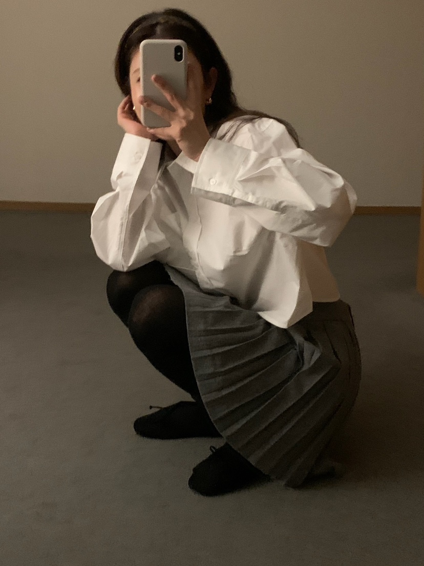 BLEECKER韓國直郵㊣女士新品熱賣時尚25秋冬職業襯衫蕾絲衫BLEECKER襯衫/蕾絲衫