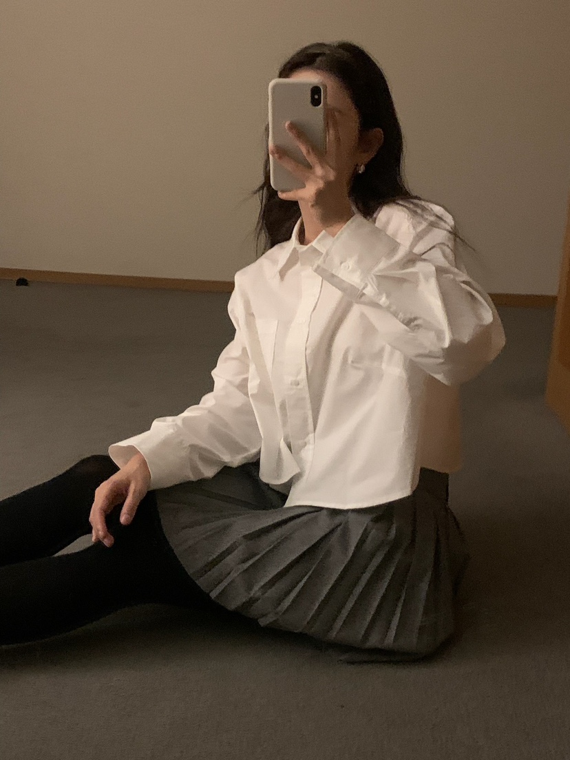 BLEECKER韓國直郵㊣女士新品熱賣時尚25秋冬職業襯衫蕾絲衫BLEECKER襯衫/蕾絲衫