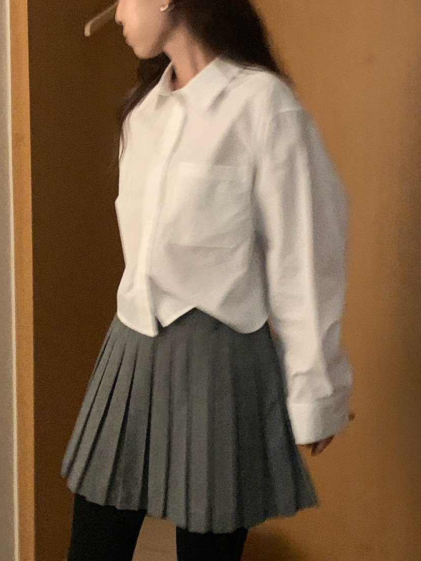 BLEECKER韓國直郵㊣女士新品熱賣時尚25秋冬職業襯衫蕾絲衫BLEECKER襯衫/蕾絲衫