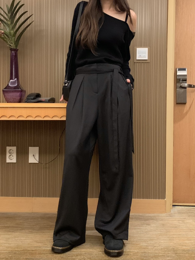 LEGACY東大門㊣直郵女裝新款真品人氣休閑褲含腰帶羊毛紐扣LEGACY休閑褲