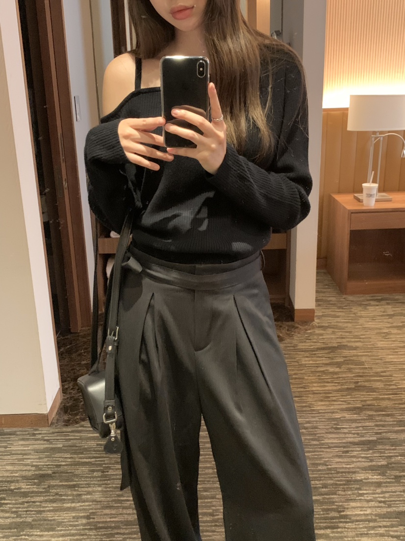 LEGACY東大門㊣直郵女裝新款真品人氣休閑褲含腰帶羊毛紐扣LEGACY休閑褲