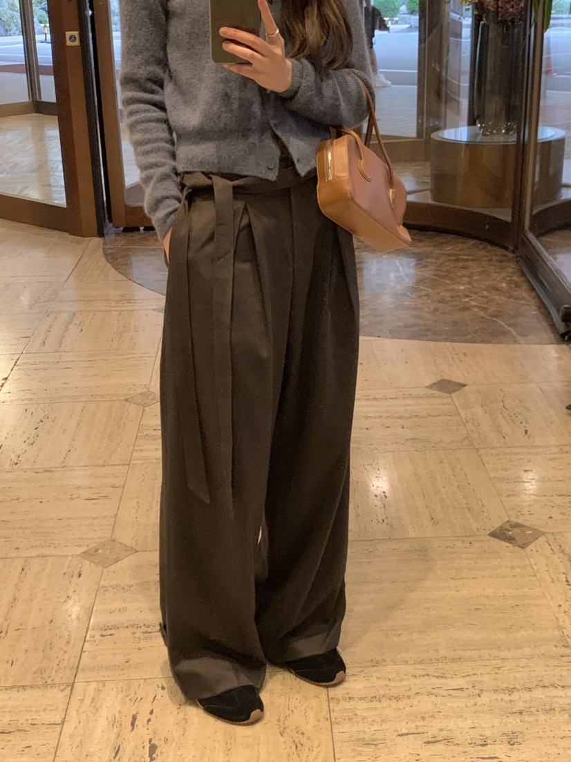 LEGACY東大門㊣直郵女裝新款真品人氣休閑褲含腰帶羊毛紐扣LEGACY休閑褲