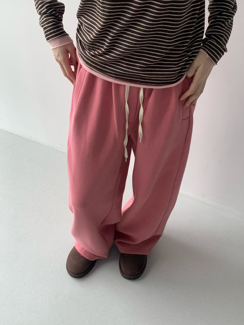 TAF韓國代購㊣女裝新款熱賣25秋冬休閑職業真品休閑褲口袋羊毛TAF休閑褲
