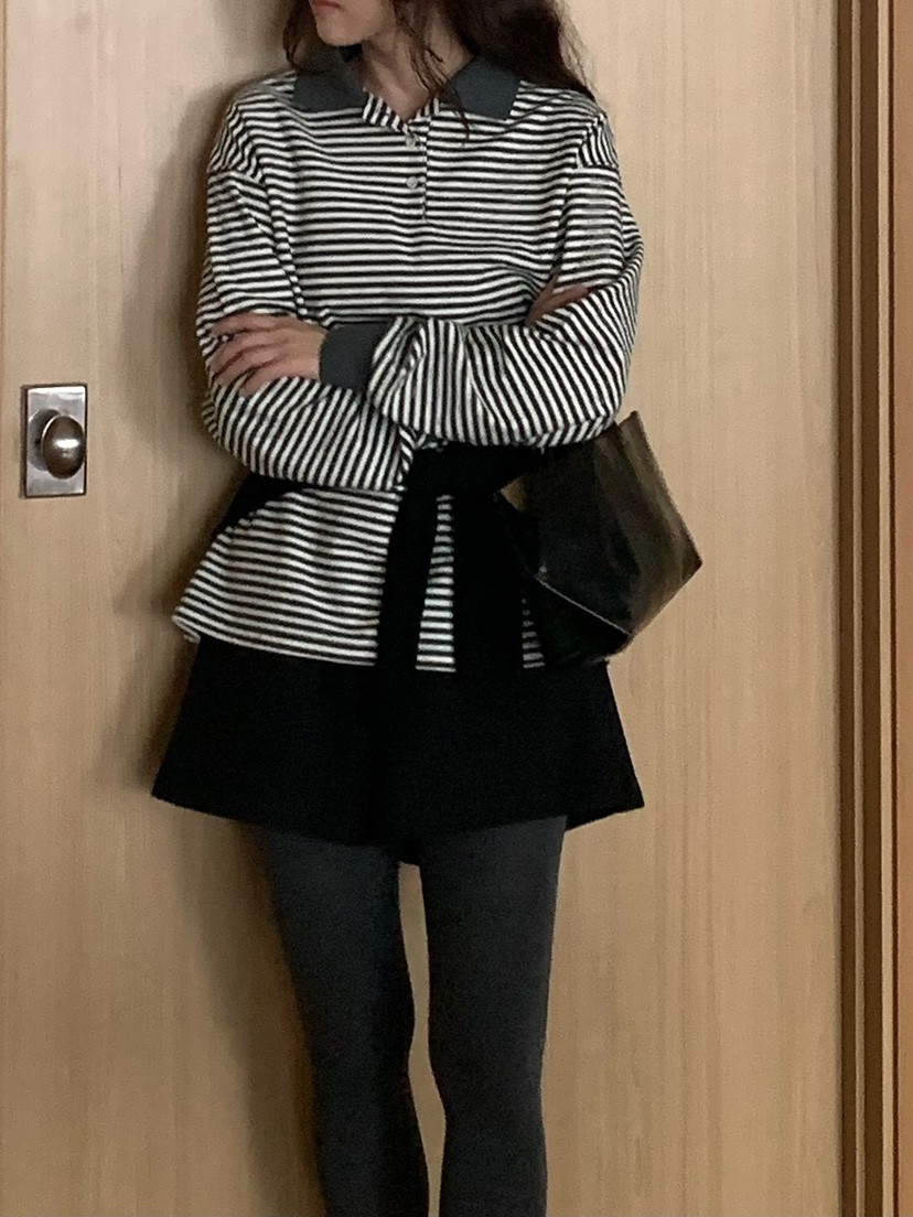 BLEECKER韓國直郵㊣女裝新品人氣時尚真品25秋冬熱賣長袖T恤BLEECKER長袖T恤