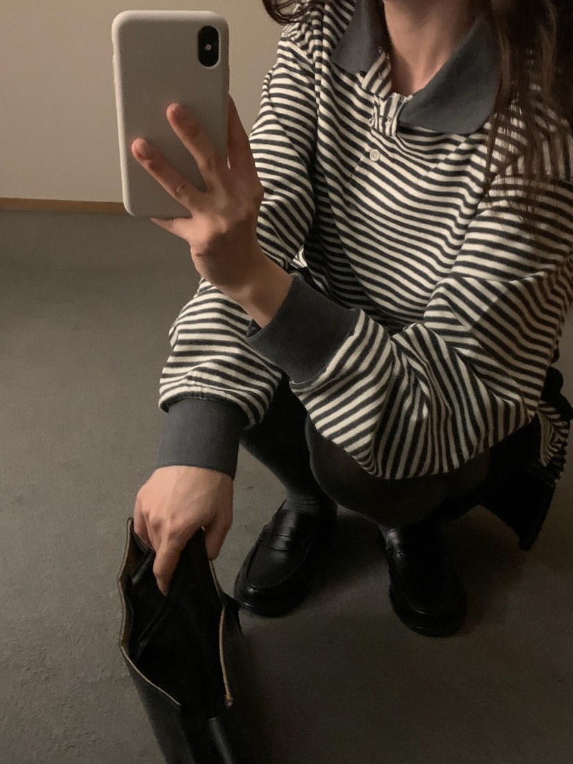 BLEECKER韓國直郵㊣女裝新品人氣時尚真品25秋冬熱賣長袖T恤BLEECKER長袖T恤