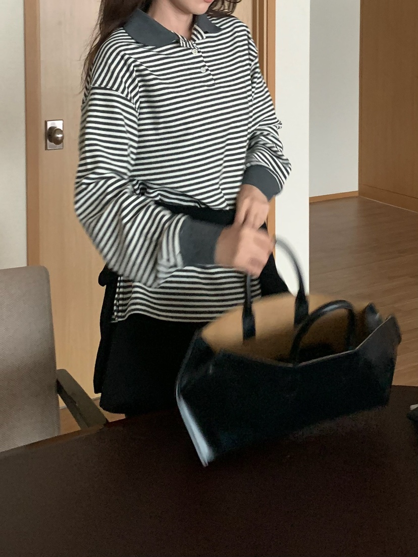 BLEECKER韓國直郵㊣女裝新品人氣時尚真品25秋冬熱賣長袖T恤BLEECKER長袖T恤