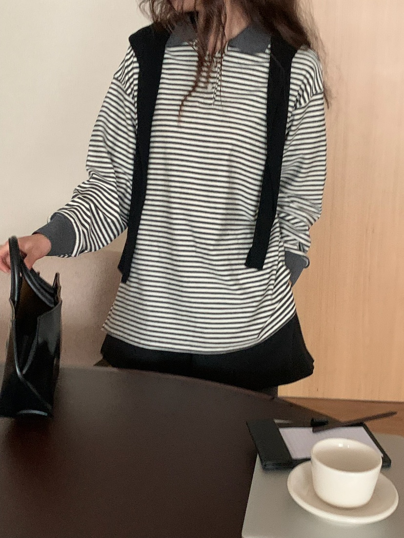 BLEECKER韓國直郵㊣女裝新品人氣時尚真品25秋冬熱賣長袖T恤BLEECKER長袖T恤