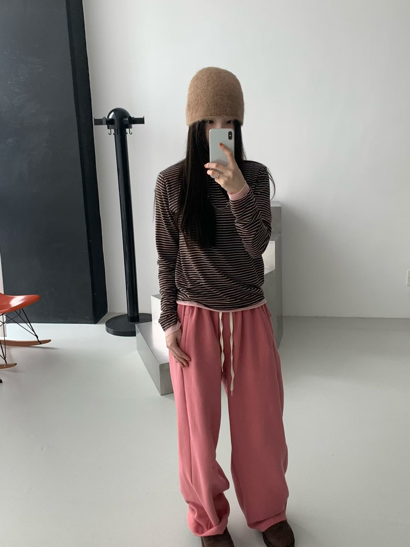 TAF韓國直郵㊣女裝新品25秋冬推薦熱賣時尚真品休閑長袖T恤TAF長袖T恤
