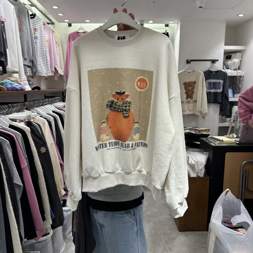 EVE東大門㊣實拍女裝新品休閑真品25秋冬推薦人氣熱賣時尚衛衣EVE衛衣
