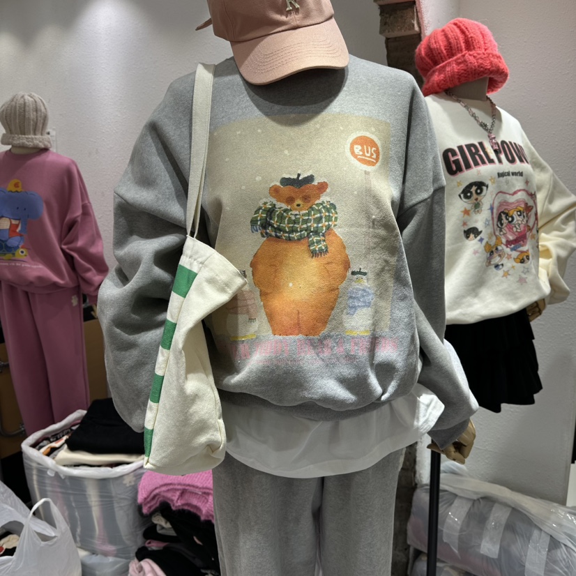 EVE東大門㊣實拍女裝新品休閑真品25秋冬推薦人氣熱賣時尚衛衣EVE衛衣圖色2