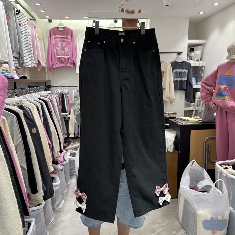 EVE東大門㊣代購女裝新品25秋冬推薦熱賣真品人氣休閑休閑褲EVE休閑褲