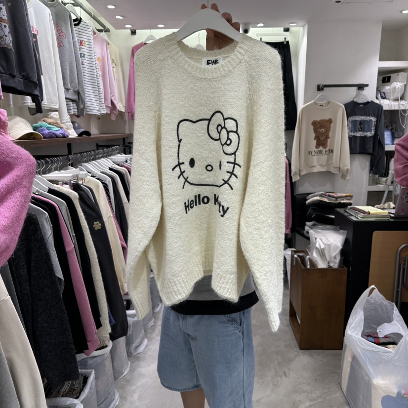EVE東大門㊣實拍女裝新品熱賣真品職業25秋冬推薦時尚人氣毛衣EVE毛衣圖色2
