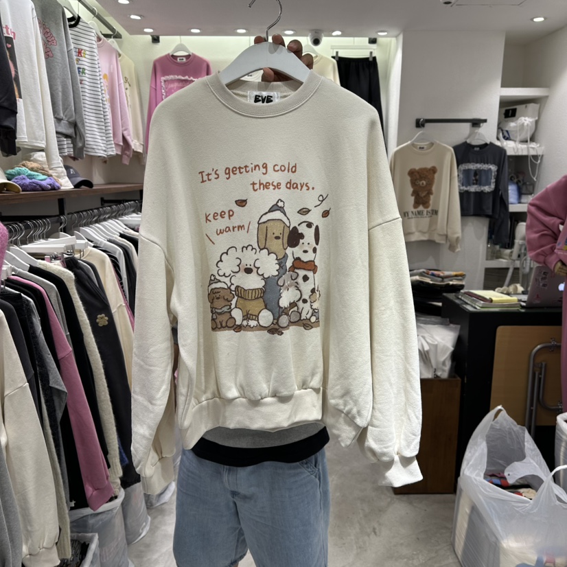 EVE韓國直郵㊣女士新品25秋冬真品人氣職業時尚推薦熱賣衛衣EVE衛衣