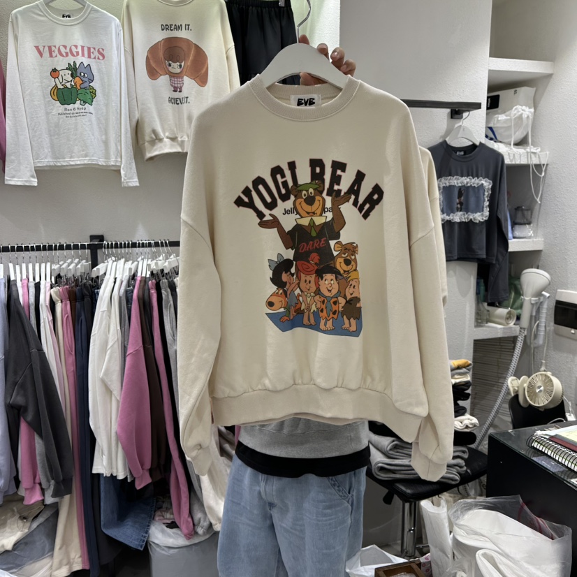 EVE韓國直郵㊣女士新品人氣真品時尚職業休閑25秋冬熱賣衛衣EVE衛衣