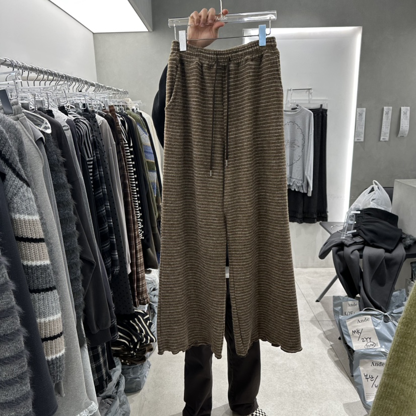 ANDE韓國直郵㊣女裝新品職業真品25秋冬熱賣休閑人氣休閑褲Ande休閑褲圖色2
