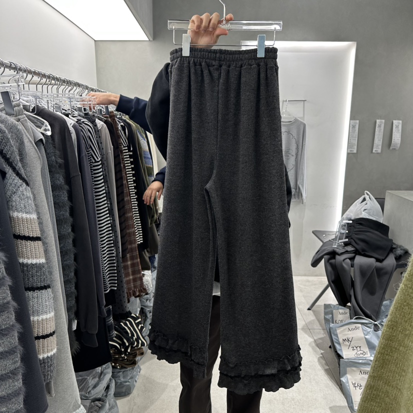 ANDE韓國直郵㊣女裝新款時尚人氣推薦職業25秋冬真品休閑褲Ande休閑褲