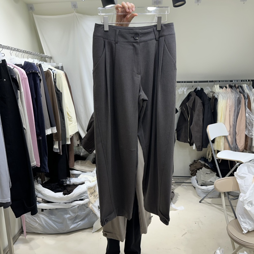 OWNS韓國代購㊣女士新款25秋冬職業熱賣休閑真品時尚休閑褲OWNS HAUS休閑褲圖色2
