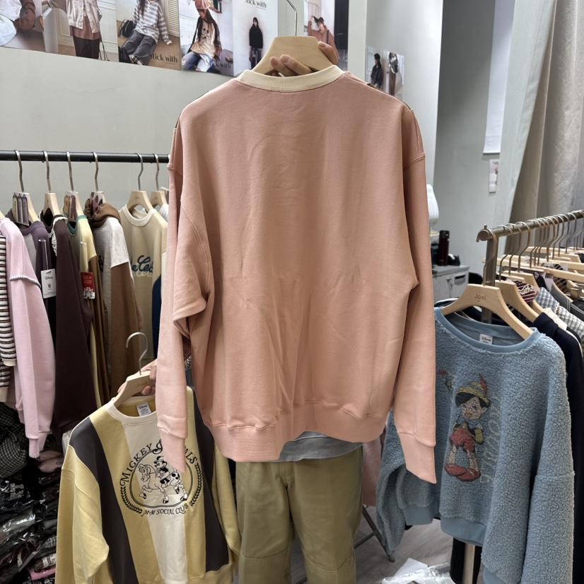 STICK WITH韓國代購㊣女裝新品休閑25秋冬真品熱賣人氣衛衣STICK WITH衛衣