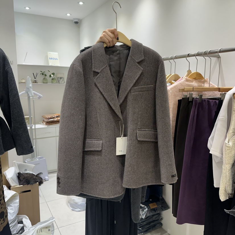 EN.U東大門㊣直郵女裝新品人氣時尚真品熱賣推薦休閑25秋冬夾克EN.U夾克圖色2