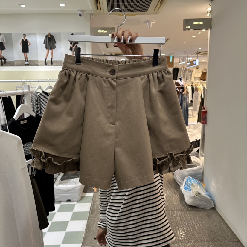 OREUM東大門㊣代購女士新品休閑人氣25秋冬時尚職業短褲羊毛OREUM短褲