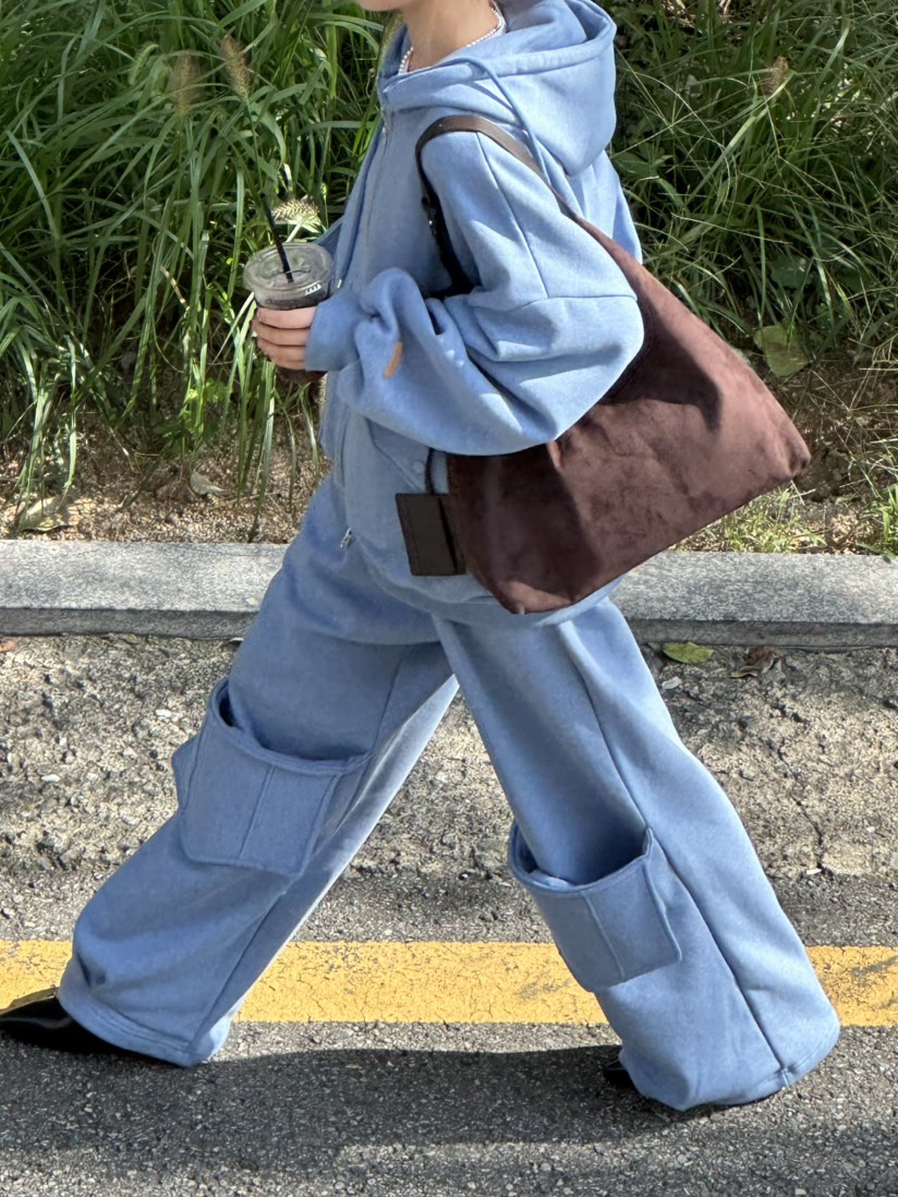 ZEROZERO韓國直郵㊣女裝新款職業推薦夾克口袋羊毛拉鏈連帽ZEROZERO夾克