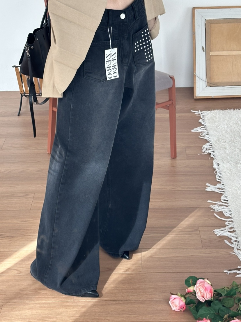 ZEROZERO韓國代購㊣女裝新品人氣25秋冬真品牛仔褲不含腰帶ZEROZERO牛仔褲