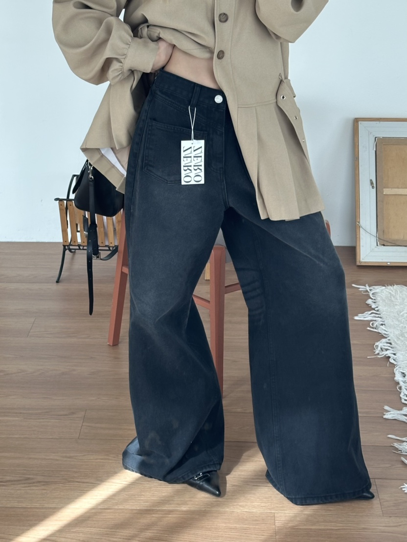 ZEROZERO韓國代購㊣女裝新品人氣25秋冬真品牛仔褲不含腰帶ZEROZERO牛仔褲