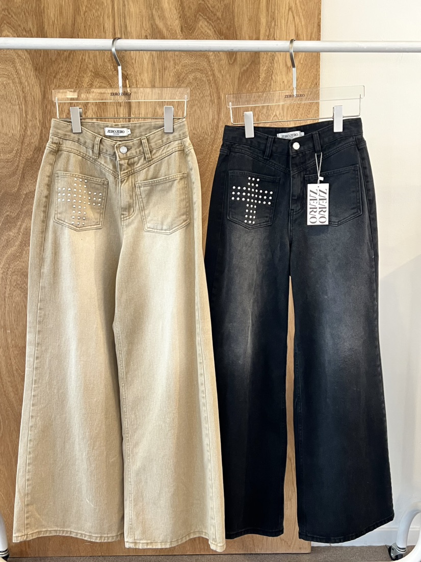 ZEROZERO韓國代購㊣女裝新品人氣25秋冬真品牛仔褲不含腰帶ZEROZERO牛仔褲