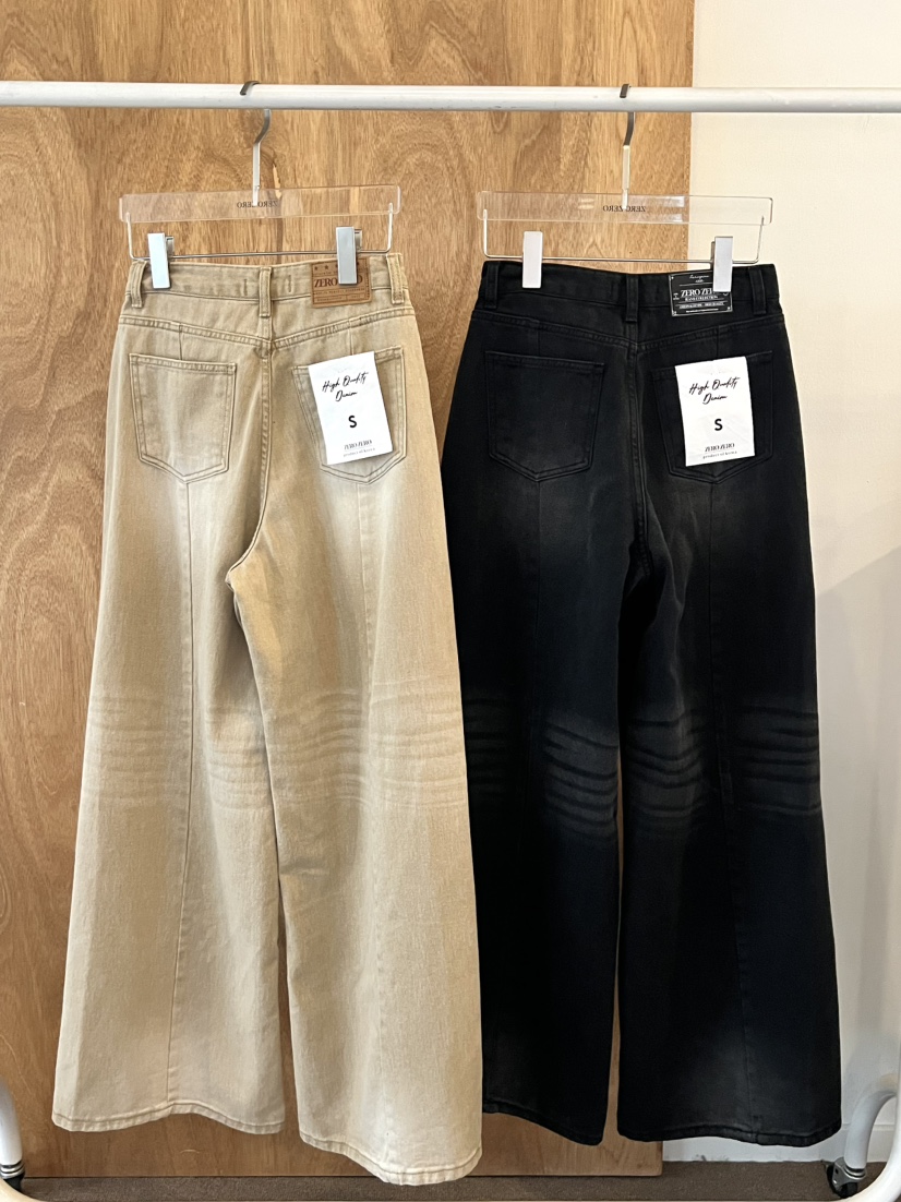 ZEROZERO韓國代購㊣女裝新品人氣25秋冬真品牛仔褲不含腰帶ZEROZERO牛仔褲