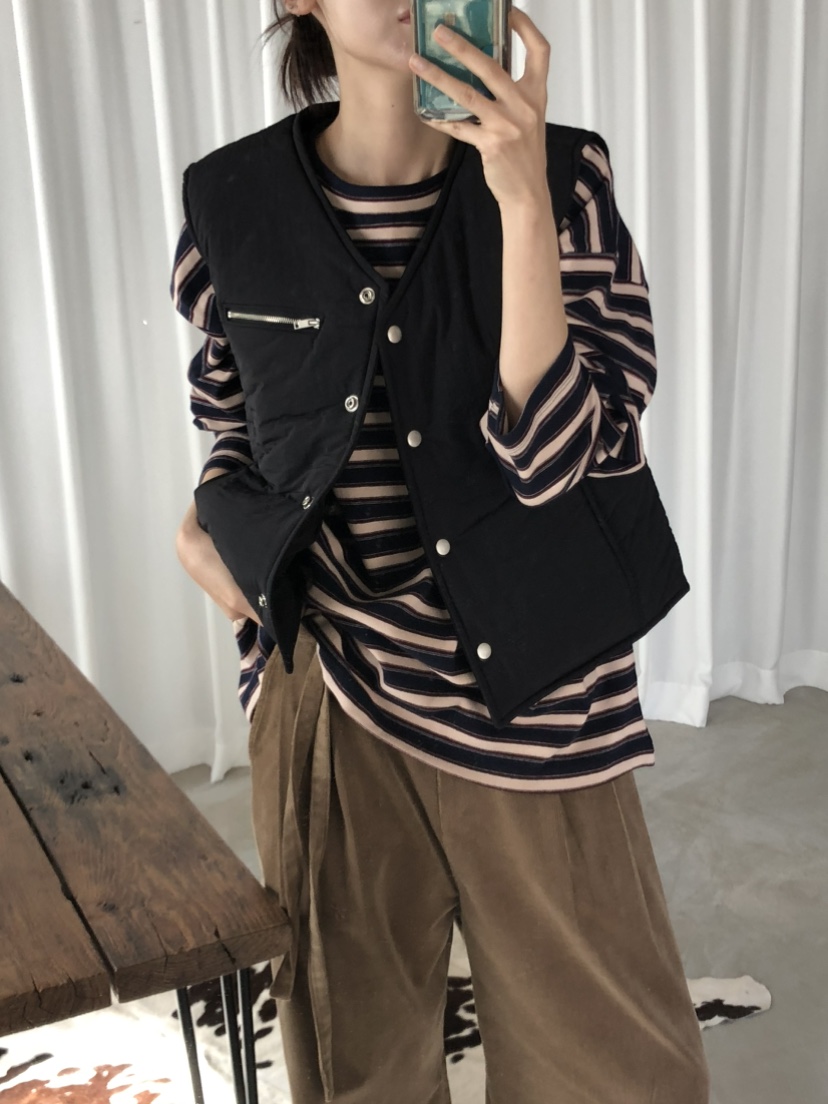 FOSET韓國直郵㊣女士新款休閑真品時尚職業25秋冬推薦人氣馬甲FOSET馬甲
