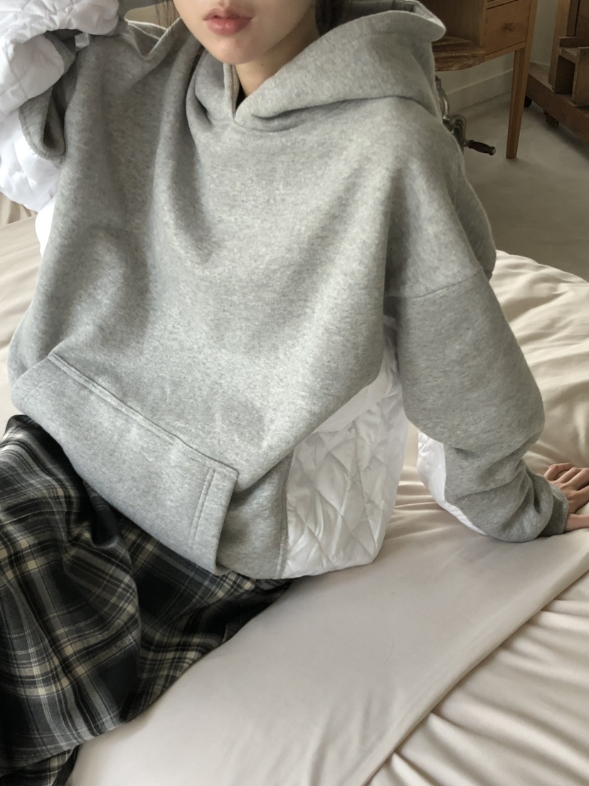 FOSET東大門㊣代購女士新款職業25秋冬真品時尚衛衣連帽衫拼色FOSET衛衣