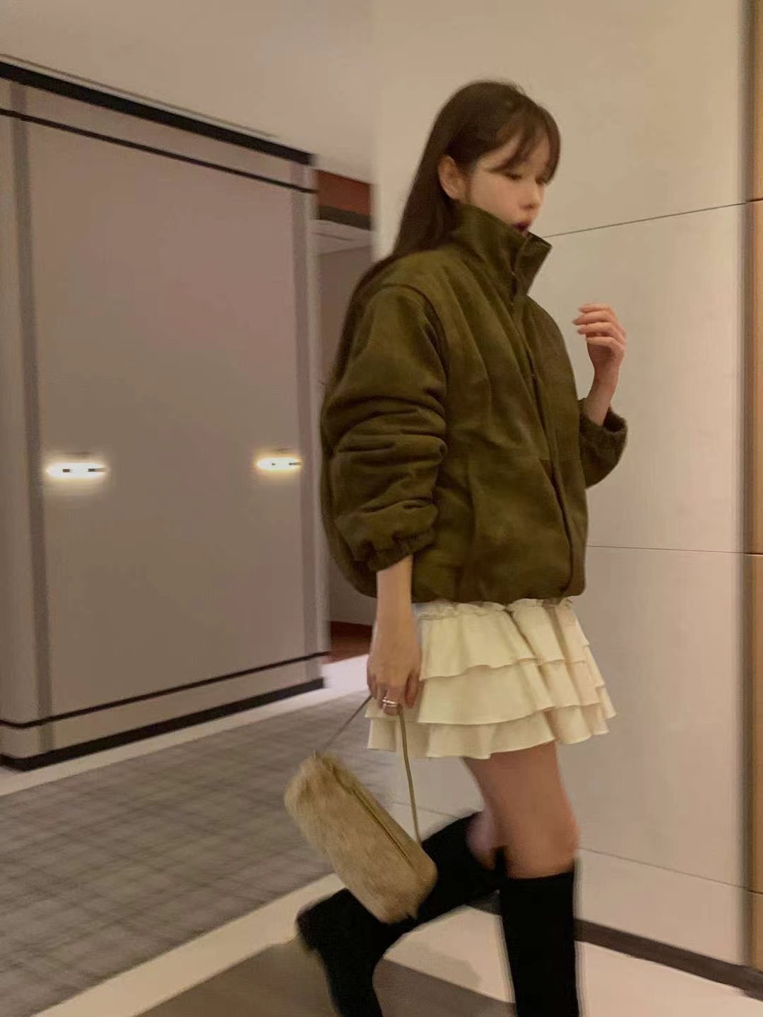 MIELLE-미엘르-OT東大門㊣實拍女裝新款熱賣時尚夾克泰迪熊MIELLE-미엘르-OT夾克