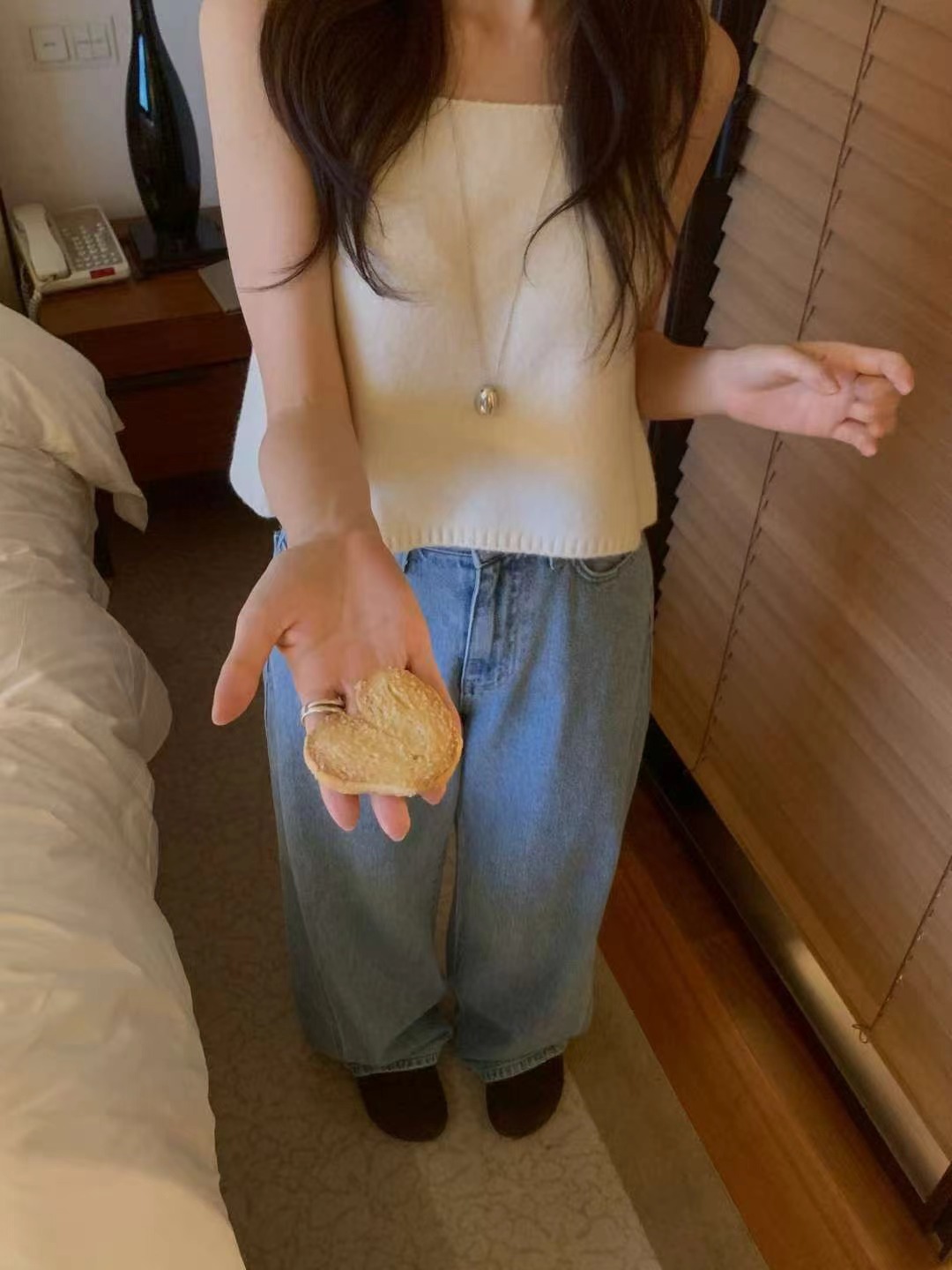 MIELLE-미엘르-OT東大門㊣代購女士新款25秋冬推薦牛仔褲MIELLE-미엘르-OT牛仔褲