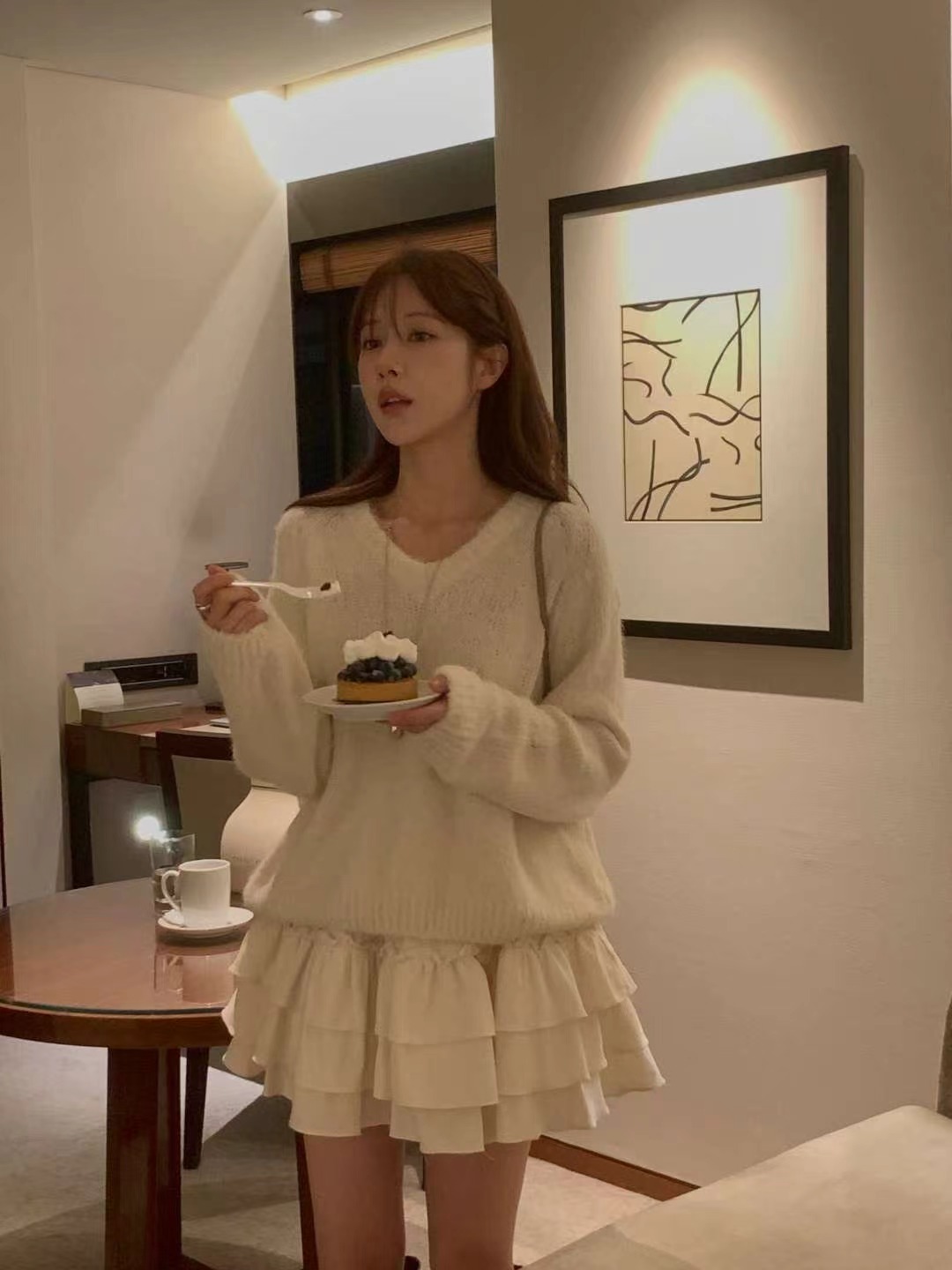 MIELLE-미엘르-OT韓國直郵㊣女裝新品真品推薦人氣時尚短裙MIELLE-미엘르-OT短裙