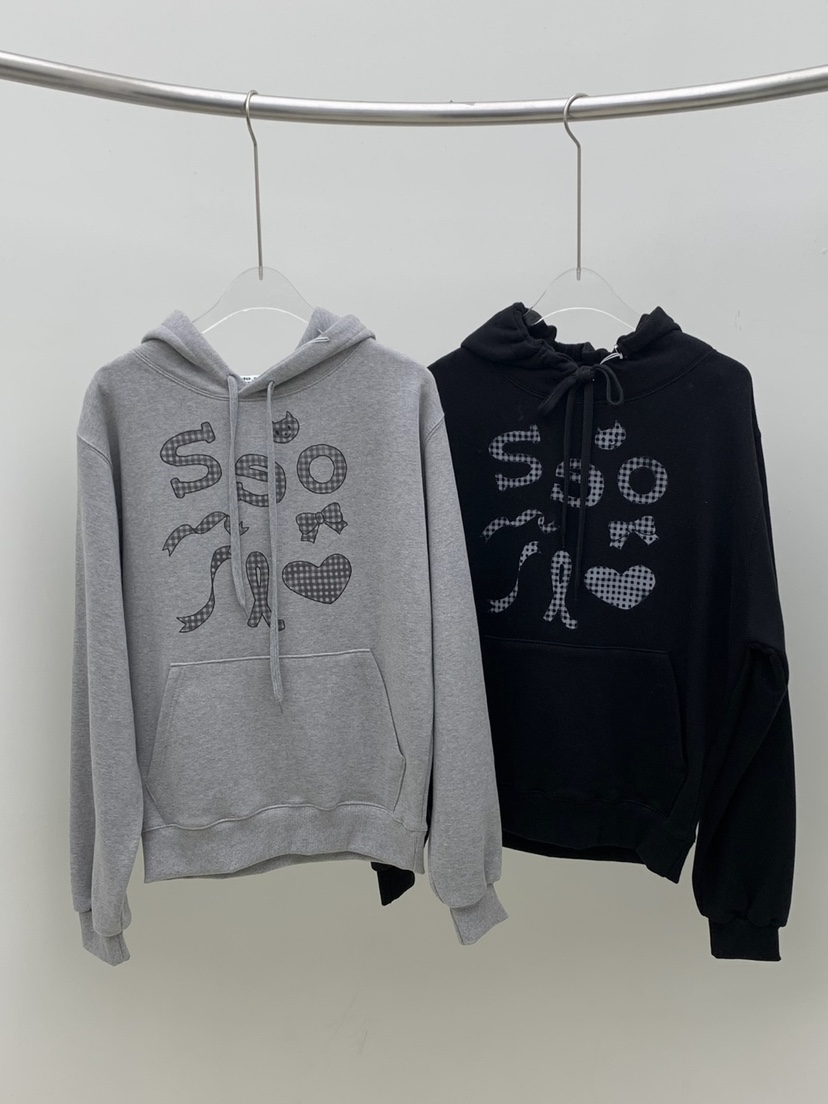 SEOLO東大門㊣代購女裝新款時尚休閑25秋冬真品衛衣格紋兜帽Seolo seoul衛衣圖色2左二色