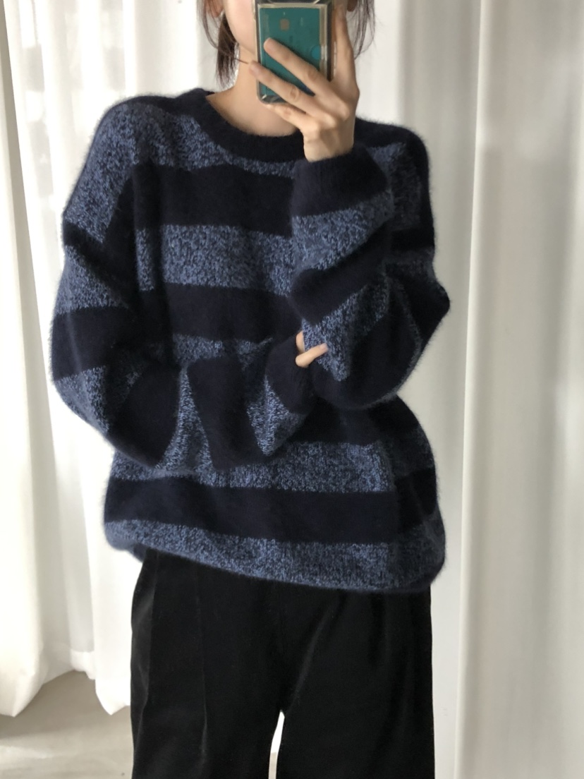 FOSET東大門㊣直郵女士新款25秋冬休閑熱賣真品針織衫單排扣FOSET針織衫