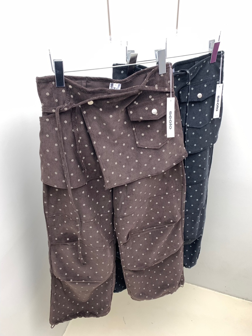 SEOLO韓國直郵㊣女裝新品推薦人氣25秋冬職業時尚裙褲燈芯絨Seolo seoul裙褲