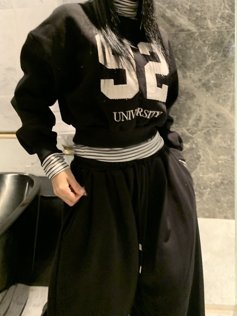 BADCALM韓國直郵㊣女士新款真品推薦熱賣休閑25秋冬職業衛衣BADCALM衛衣