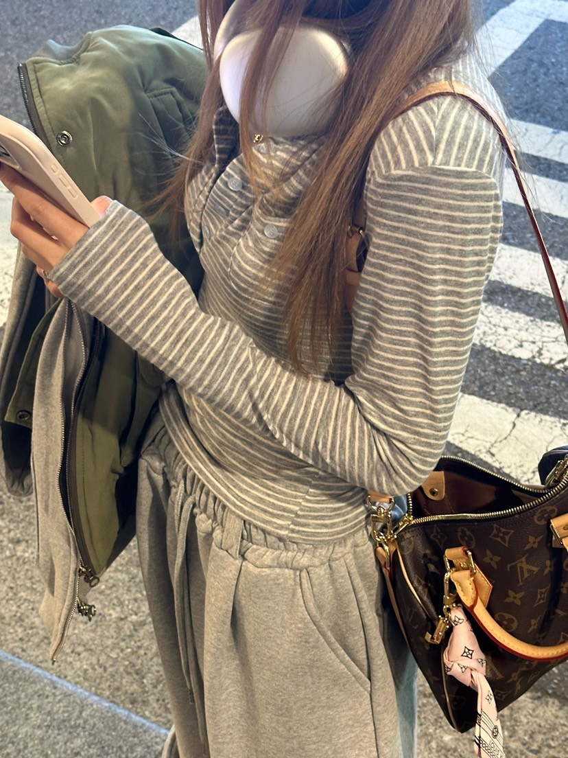 ZEROZERO東大門㊣代購女士新品推薦25秋冬熱賣休閑長袖T恤口袋ZEROZERO長袖T恤