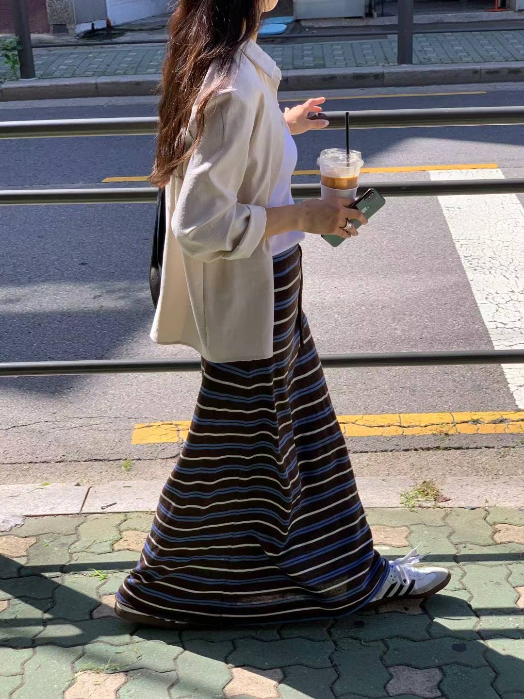 VEVE東大門㊣實拍女士新品推薦真品25秋冬時尚熱賣休閑長裙VEVE長裙