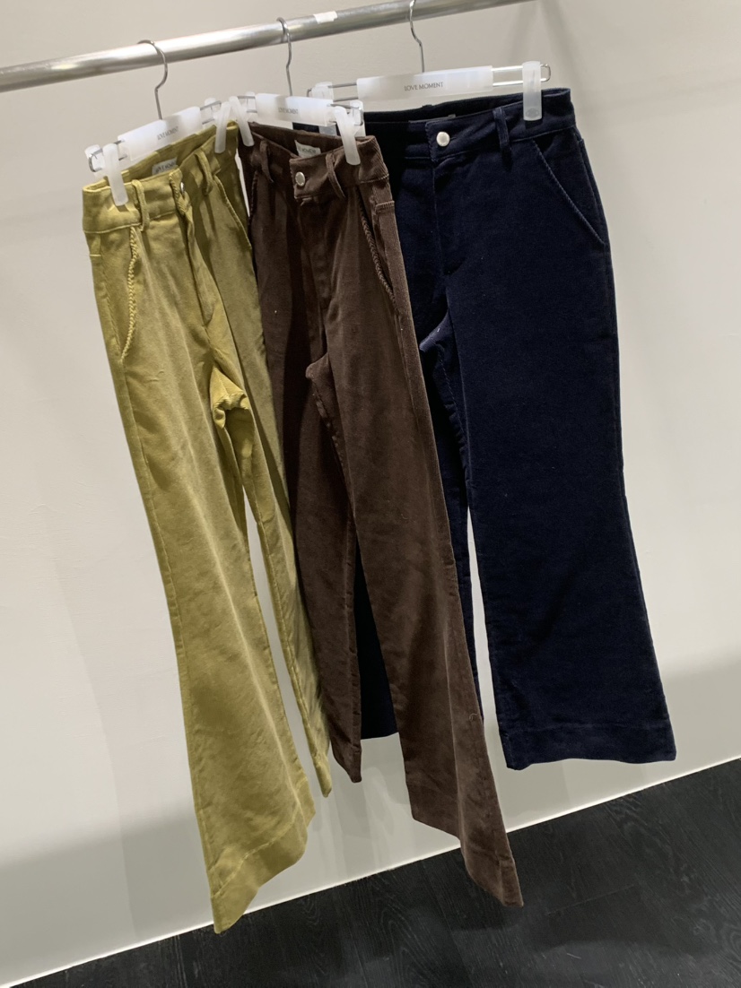 LOVE MOMENT東大門㊣實拍女士新品真品時尚熱賣休閑褲燈芯絨LOVE MOMENT休閑褲