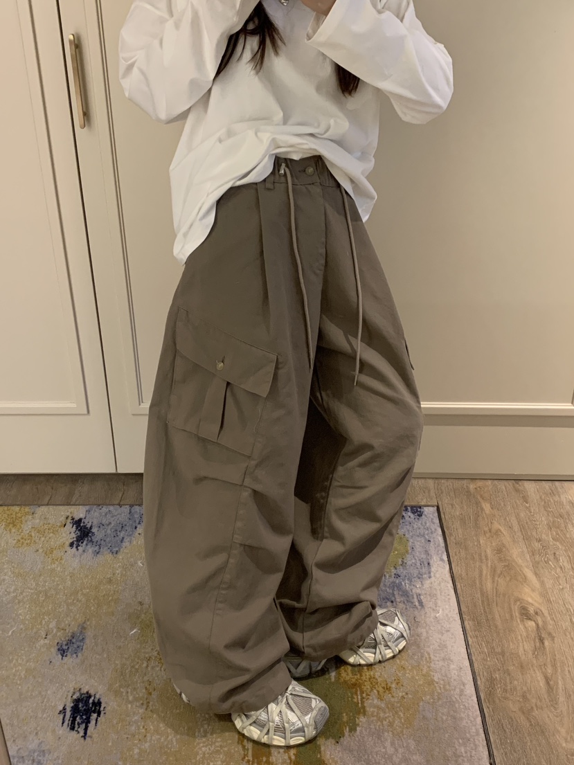 BADCALM東大門㊣代購女裝新品推薦真品職業時尚休閑褲工裝褲BADCALM休閑褲