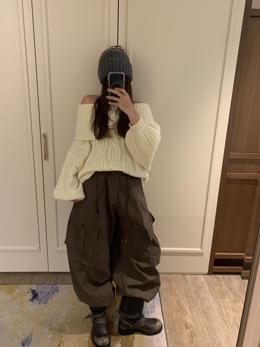 BADCALM東大門㊣代購女裝新品推薦真品職業時尚休閑褲工裝褲BADCALM休閑褲