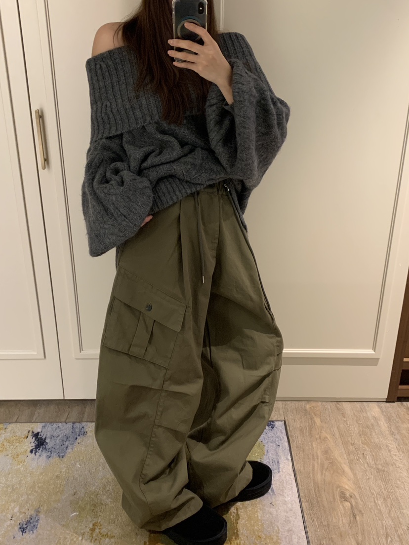 BADCALM東大門㊣代購女裝新品推薦真品職業時尚休閑褲工裝褲BADCALM休閑褲