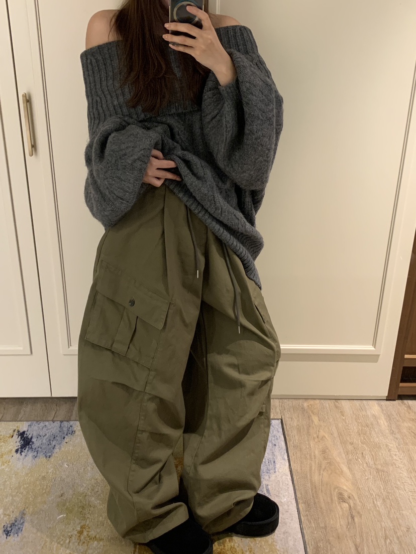 BADCALM東大門㊣代購女裝新品推薦真品職業時尚休閑褲工裝褲BADCALM休閑褲