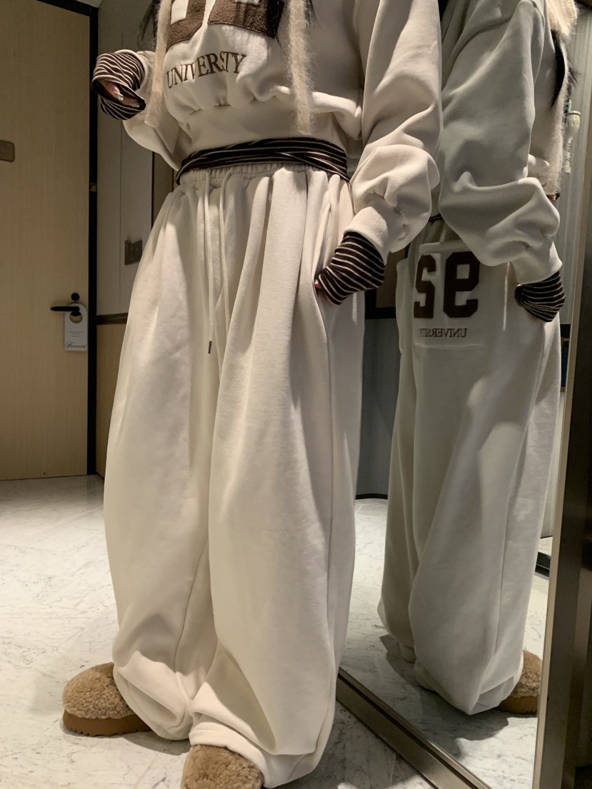 BADCALM東大門㊣代購女士新品25秋冬真品熱賣推薦人氣休閑褲BADCALM休閑褲