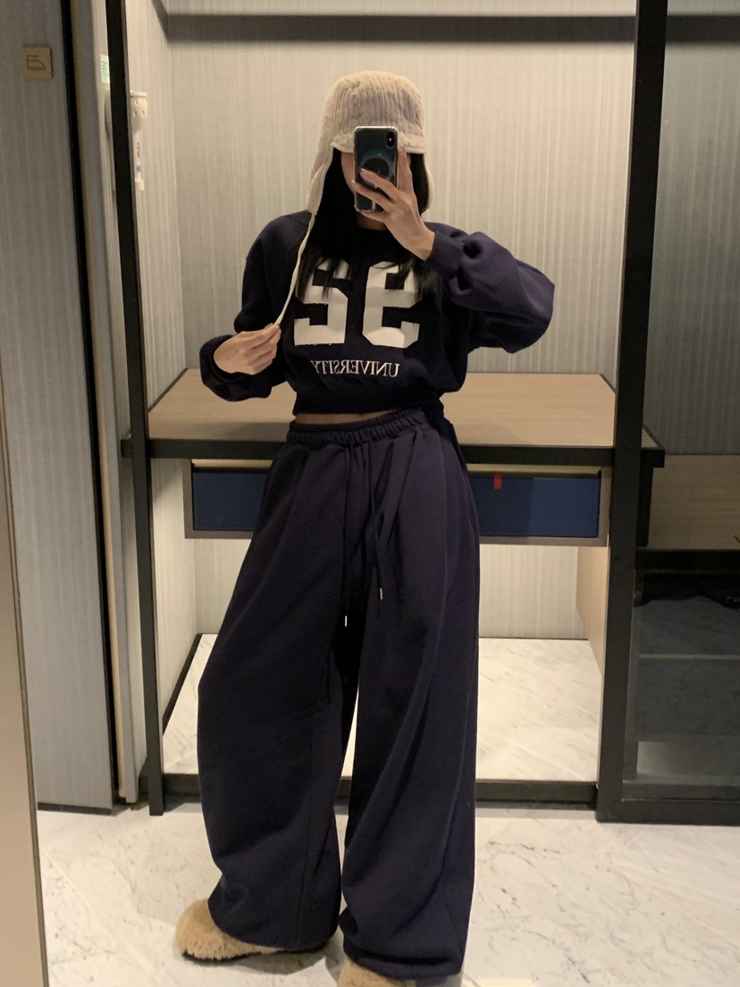 BADCALM東大門㊣代購女士新品25秋冬真品熱賣推薦人氣休閑褲BADCALM休閑褲