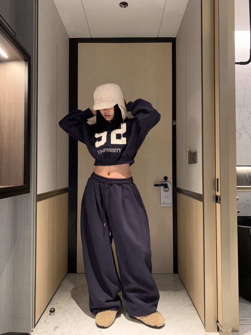 BADCALM東大門㊣代購女士新品25秋冬真品熱賣推薦人氣休閑褲BADCALM休閑褲