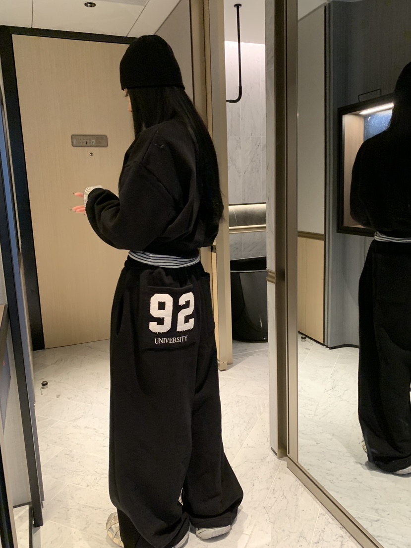 BADCALM東大門㊣代購女士新品25秋冬真品熱賣推薦人氣休閑褲BADCALM休閑褲
